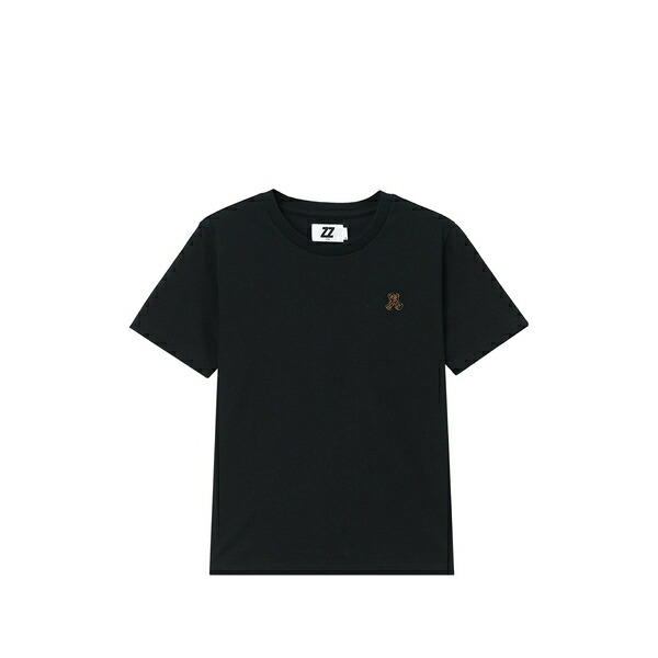 イズエ レディース Tシャツ トップス Crew-neck bear -motif t-shirt Black|asty