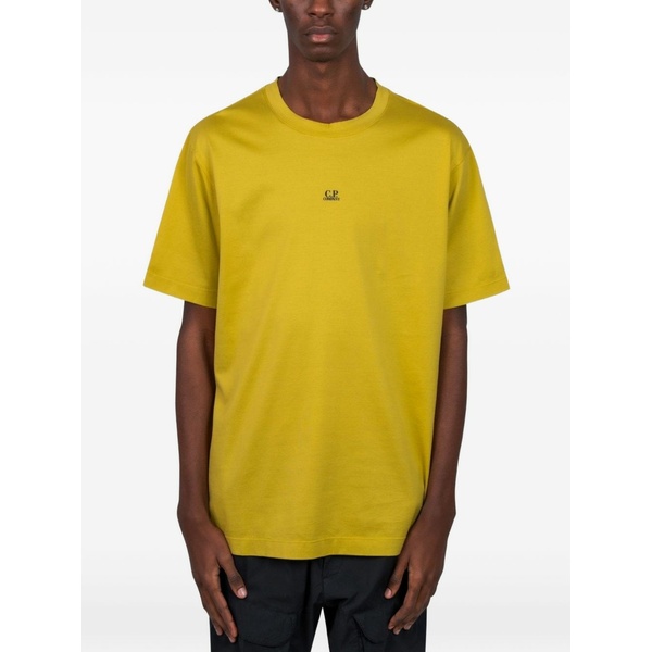 シーピーカンパニー メンズ Tシャツ トップス Short-sleeve t-shirt Yellow｜asty