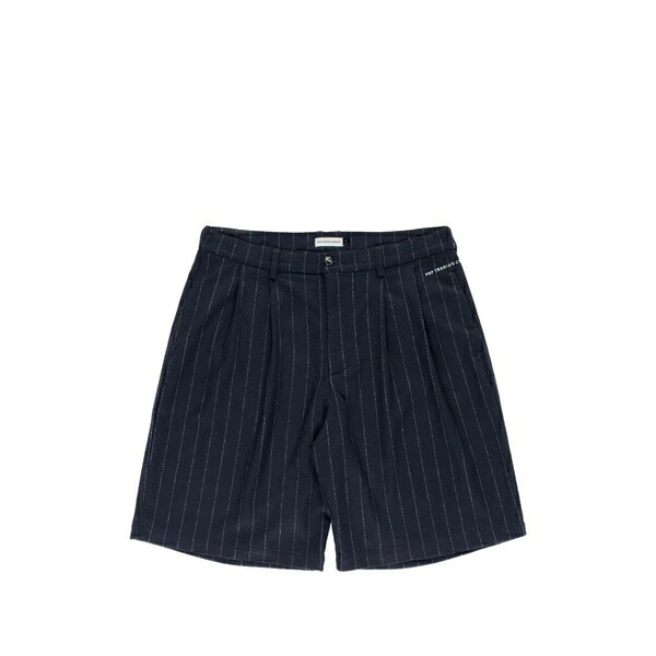 ポップトレーディングカンパニー メンズ 心地好いズボン下 ボトムス Pinstripe suit short Blue