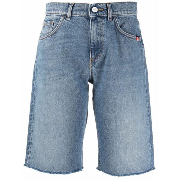 アミッシュ レディース デニムパンツ ボトムス Haley knee-length denim shorts  Blue
