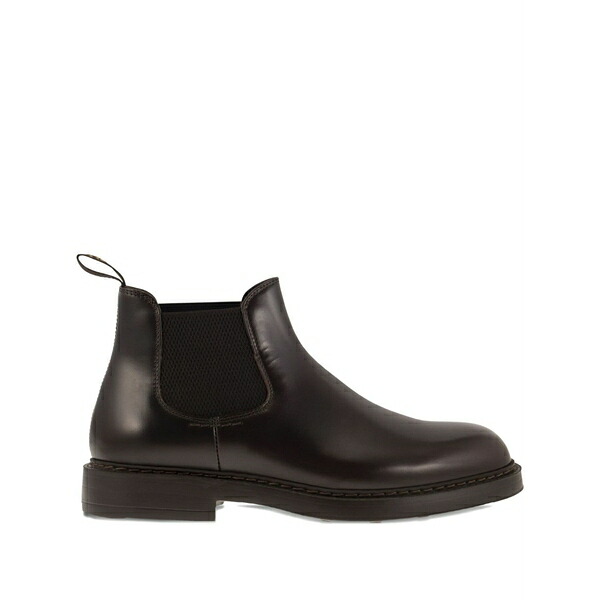 ドンカルズ メンズ ブーツ シューズ Leather chelsea ankle boots Brown