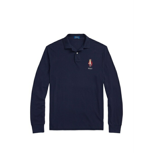 ラルフローレン メンズ スポーツシャツ トップス Bear-motif polo shirt Blue