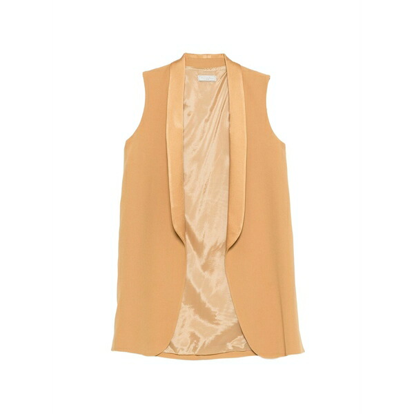 アントネリ レディース 上衣＆上衣 アウター Wilde shawl-lapel sleeveless gilet Yellow