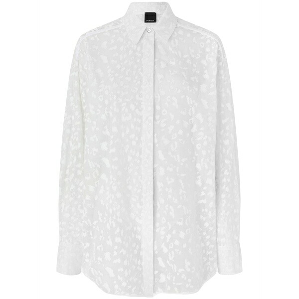 ピンコ レディース シャツ トップス Abstract-print shirt  White