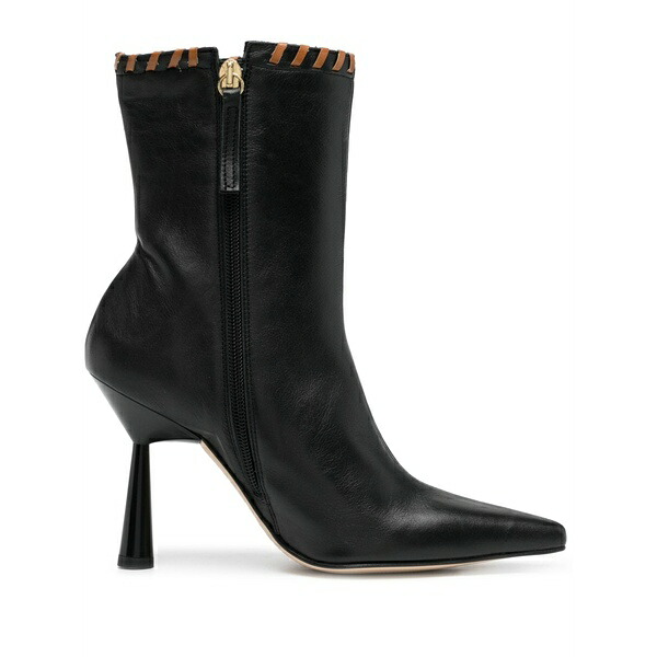 アロハス レディース ブーツ シューズ Leo 120粍 leather ankle boots Black