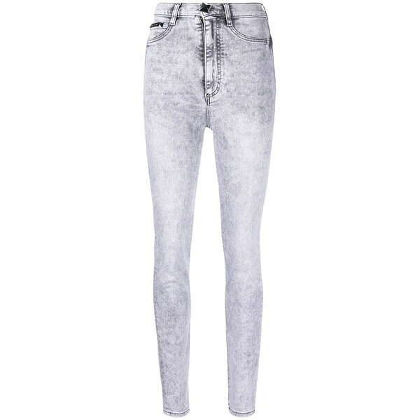 フィリッププレイン レディース デニムパンツ ボトムス Super high waist jeggings Grey｜asty