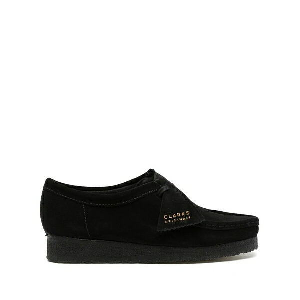 クラークス レディース スリッポン・ローファー シューズ Wallabee suede shoes Black