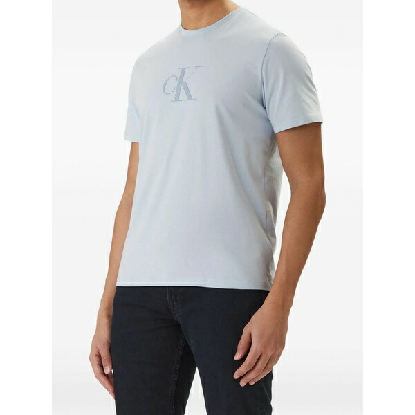 カルバンクライン メンズ プルオーバー トップス Round neck t-shirt Blue
