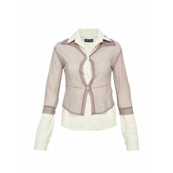 死灰 レディース プルオーバー トップス Layered shirt Neutrals