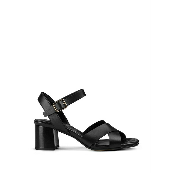 ドンカルズ レディース サンダル シューズ Cross-strap leather sandals Black｜asty 85,140円
