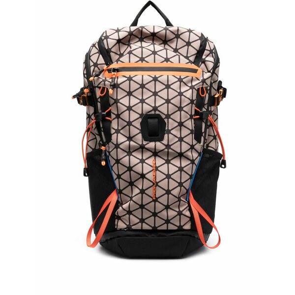 ピークアドロ  メンズ うしろ側容器に並べる・背嚢 御徒面子 Debossed-logo detail backpack Neutrals