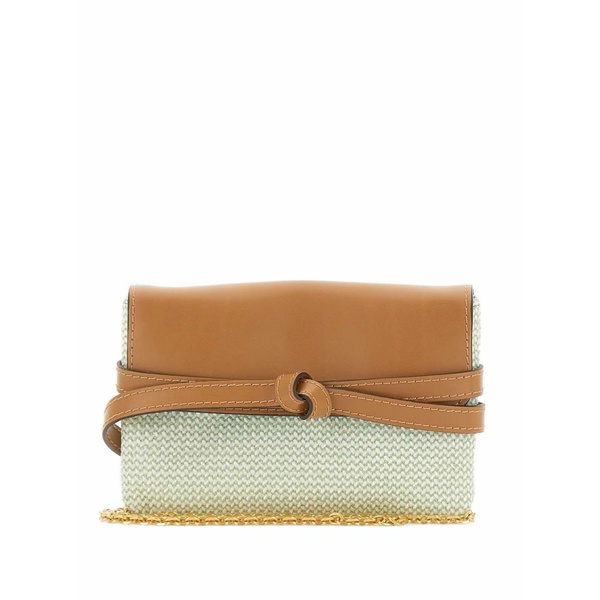 ジャンニ・キアリーニ レディース クラッチペダル御徒面子 御徒面子 Belty knot-detail clutch bag Green