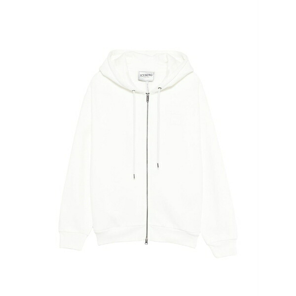 アイスバーグレタス レディース パーカー・スウェットシャツ アウター Zipped hoodie White
