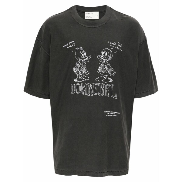 ドムレベル メンズ プルオーバー トップス Comic pals graphic-print cotton t-shirt Grey