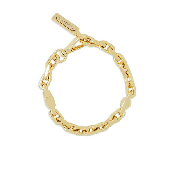 ランバン メンズ ブレスレット・バングル・アンクレット 添え物 Chain link bracelet Gold