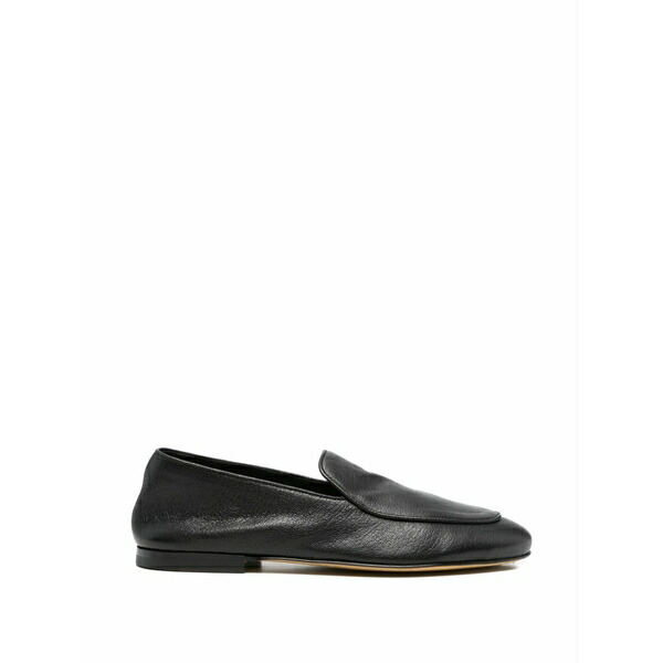 オフィチーネ 創造的 メンズ スリッポン・ローファー シューズ Leather loafers Black