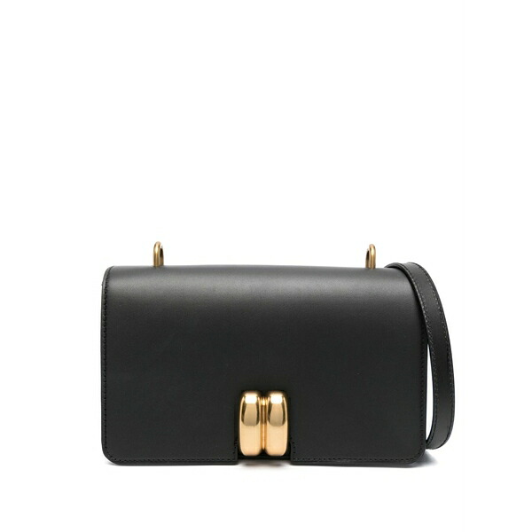 バイマレンバーガー レディース ショルダーバッグ 御徒面子 Noval leather shoulder bag Black