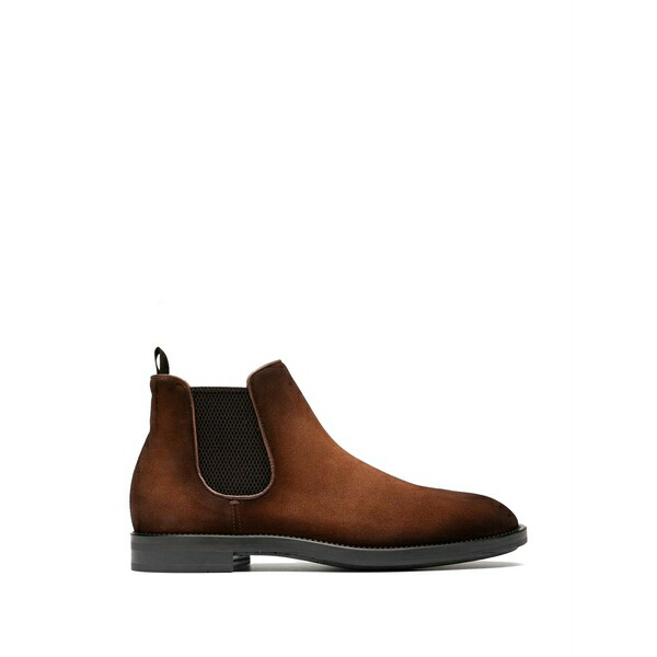 オフィチーネ 創造的 メンズ ブーツ シューズ Silent 003 leather ankle boots Brown