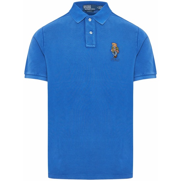 ラルフローレン メンズ スポーツシャツ トップス Embroidered-logo polo shirt Blue