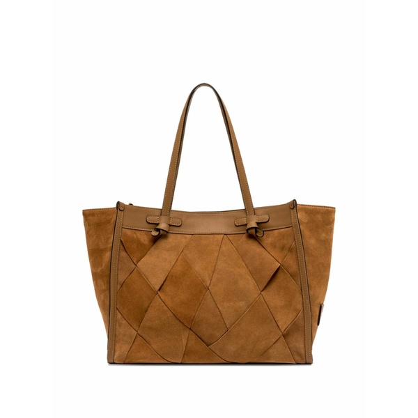 ジャンニ・キアリーニ レディース トートバッグ バッグ Woven top handle tote bag Brown