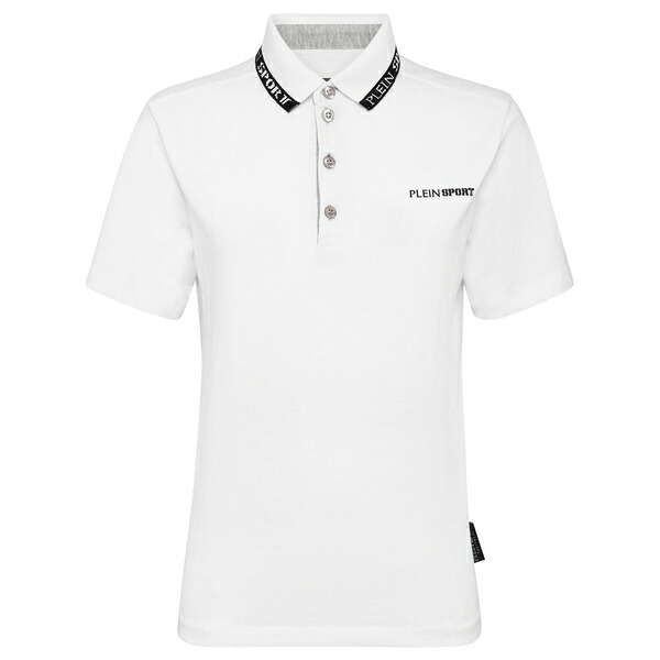 飾り気の無い運動競技 レディース スポーツシャツ トップス Logo-print cotton polo shirt White