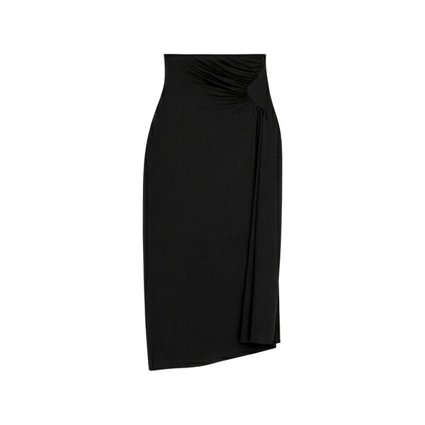 イロ レディース スカート ボトムス Elyris draped maxi skirt Black