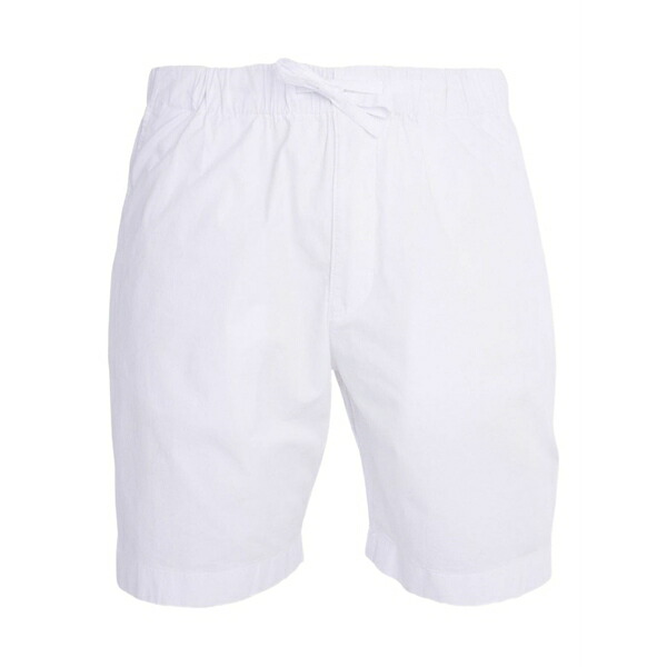 ブルーミント メンズ カジュアルパンツ ボトムス Chris elasticated-waist cotton blend shorts White