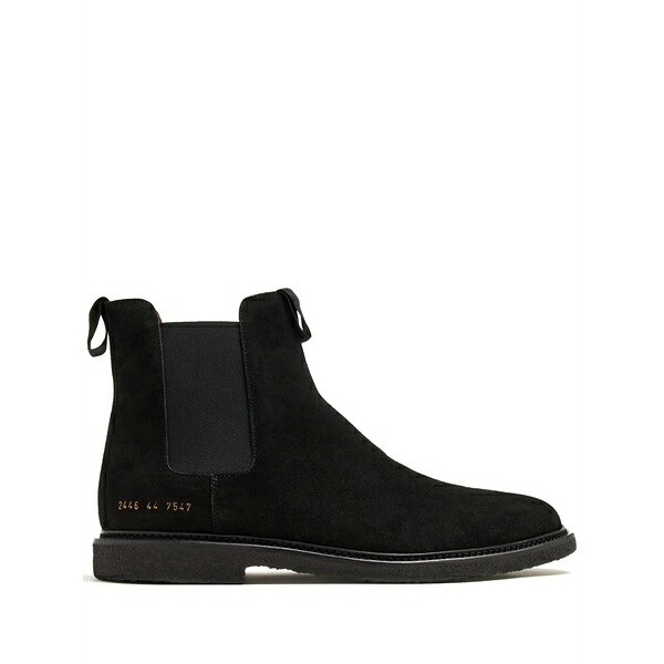 コモン・プロジェクツ メンズ ブーツ シューズ Suede chelsea boots Black｜asty