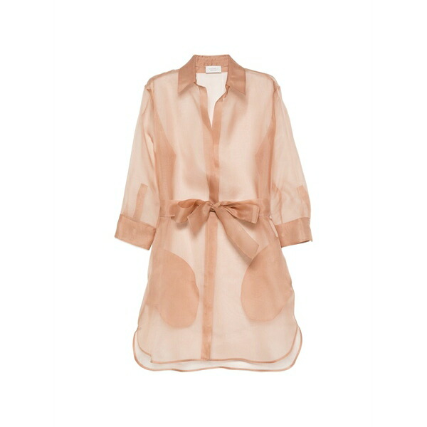 マッザレッリ レディース プルオーバー トップス Organza sheer shirt Neutrals