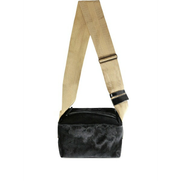 ユマ・壱 レディース ショルダーバッグ 御徒面子 Medium leather shoulder bag Black