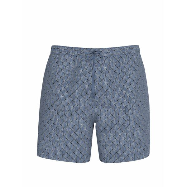 カルバンクライン メンズ 心地好いズボン下 ボトムス Geometric swim shorts Blue ズボン・パンツ-メンズファッション