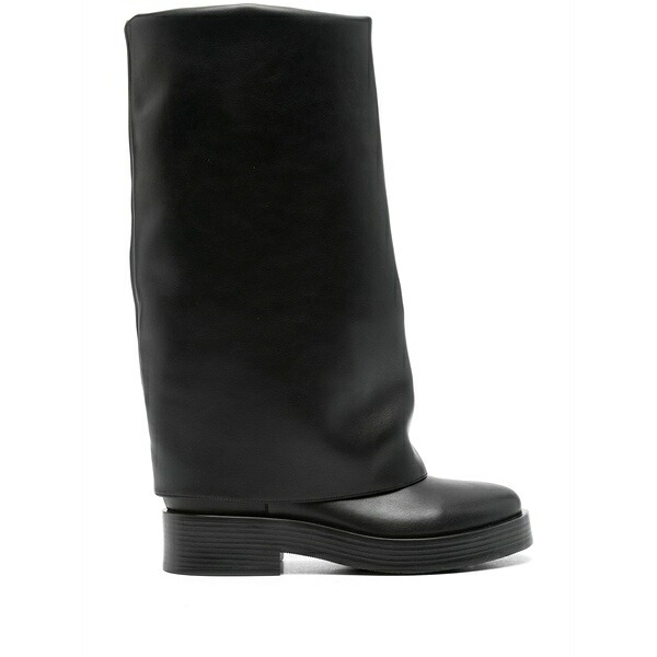 カサディ レディース ブーツ シューズ Layered mid-calf boots Black|asty