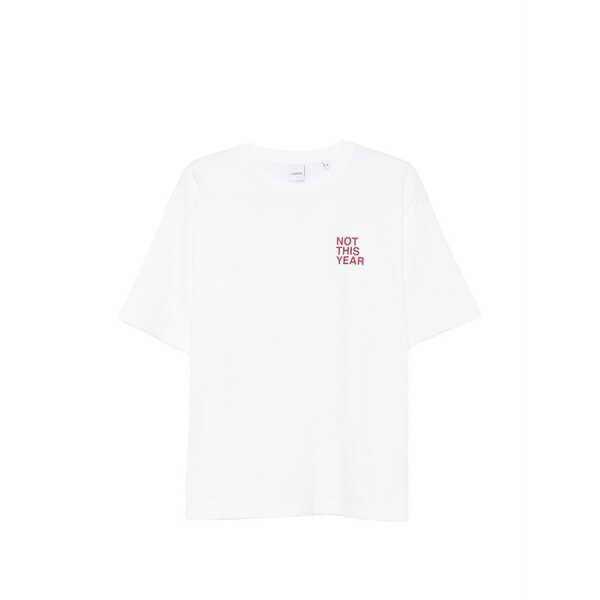 アスペジ メンズ プルオーバー トップス Not this year short-sleeve t-shirt White