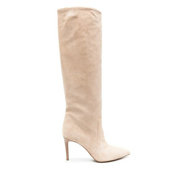 パリテキサス レディース ブーツ シューズ 85mm knee-high suede boots Neutrals｜asty