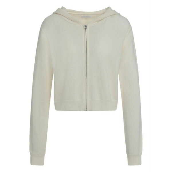 補欠選手リン レディース ジレー アウター Candace full-zip knitted hoodie Neutrals