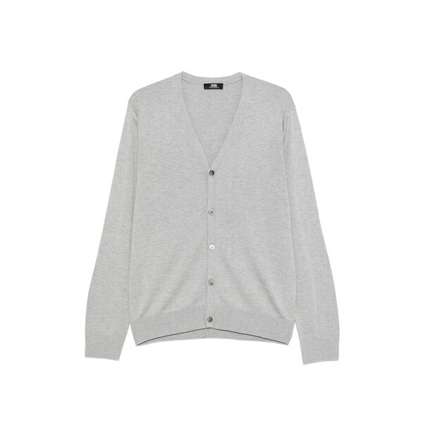アルファス テューディオ メンズ ジレー アウター Button v-neck cardigan Grey
