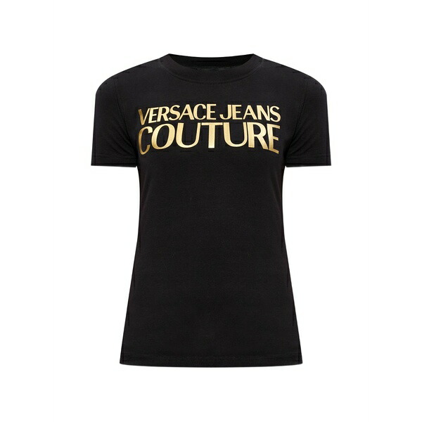 ベルサーチ レディース Tシャツ トップス Logo t-shirt Black｜asty