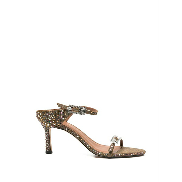 カートジェイガーロンドン レディース サンダル シューズ Embellished buckle sandals Brown|asty