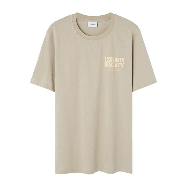 レ ドゥ メンズ Tシャツ トップス Logo-print t-shirt Neutrals|asty
