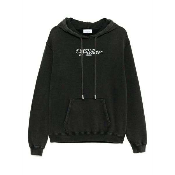 象牙色 レディース パーカー・スウェットシャツ アウター Scissor-arrow hoodie Black