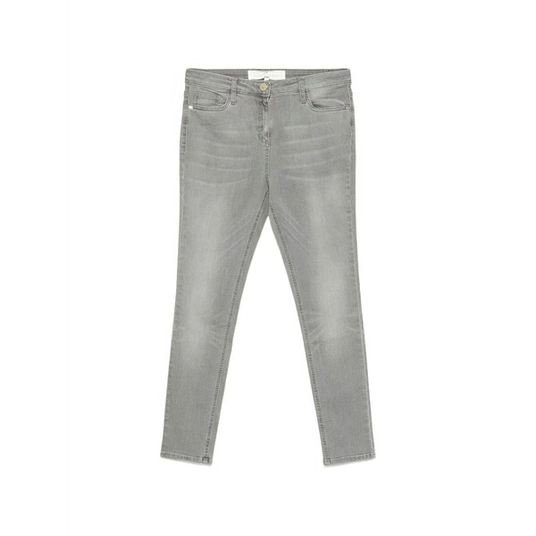 エリザベスフランキ レディース ジーンズズボン下 ボトムス Cropped jeans Grey