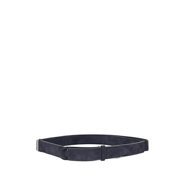 オルチアーニ メンズ 胴締め 佩び物 Leather belt Blue