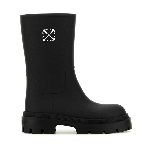 象牙色 レディース ブーツ シューズ Reboot arrow boots Black