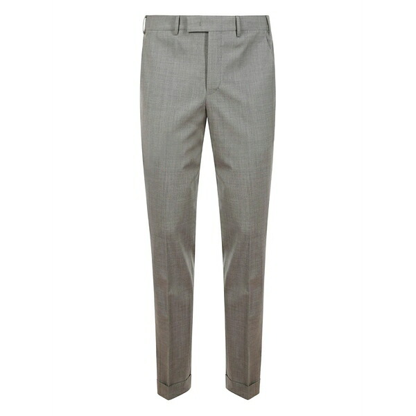 PTトリノ メンズ 心地好いズボン下 ボトムス Cuffed wool trousers Grey