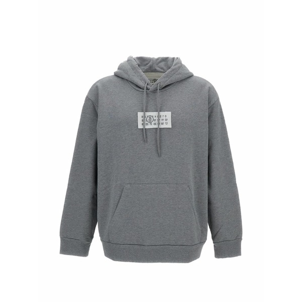 マルタンマルジェラ メンズ パーカー・スウェットシャツ アウター Logo hoodie Grey