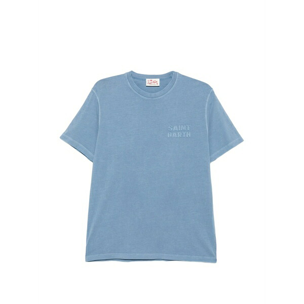 エムシーツーセイントバース メンズ Tシャツ トップス Embroidered-logo t-shirt Blue｜asty