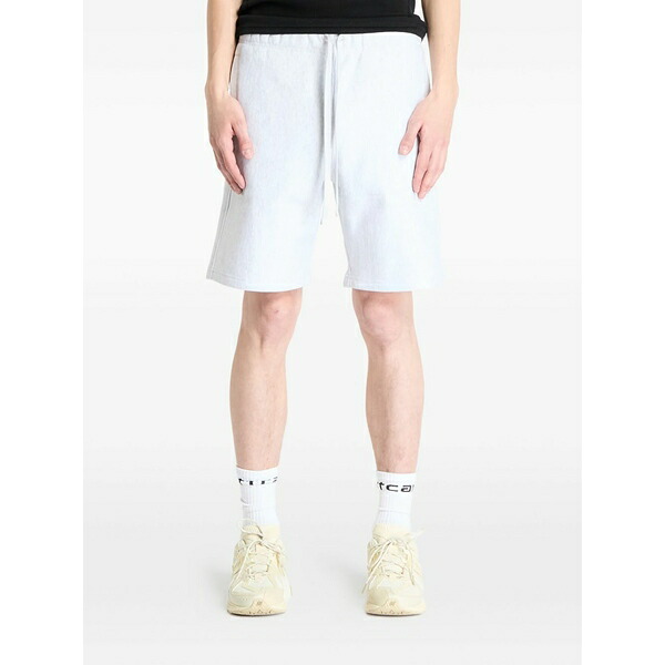 カーハート メンズ カジュアルパンツ ボトムス Script-logo sweat shorts Grey｜asty