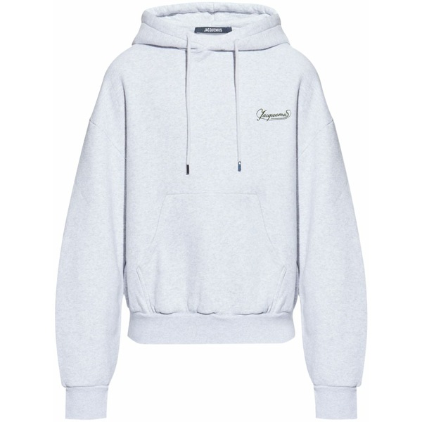 ジャクエムス メンズ パーカー・スウェットシャツ アウター Gros grain hoodie Grey