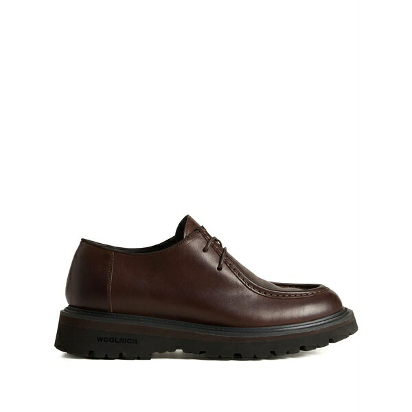 羊毛 一財産 メンズ 御召しものシューズ シューズ Leather derby shies Brown