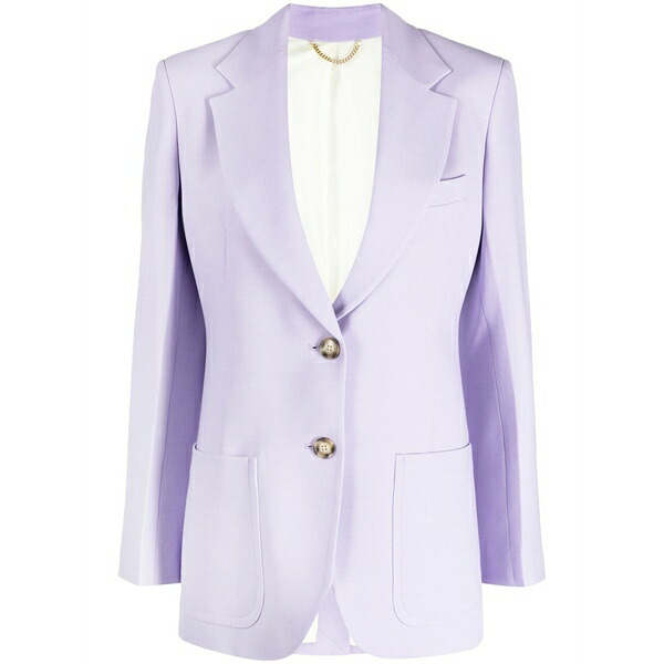 ヴィクトリア ベッカム レディース 上衣＆上衣 アウター Notched-lapels single-breasted blazer Purple